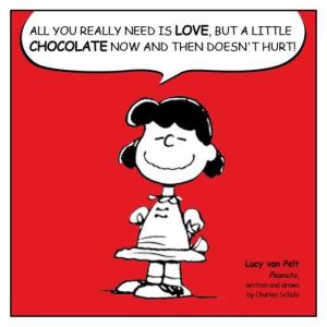 Lucy and chocolate